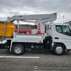 高所作業車　三菱　キャンター