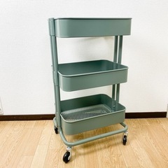 【お渡し済み】IKEA RÅSKOG ロースコグ ワゴン グレー...