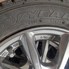 155 /65R13 スタッドレスタイヤ  アルミホイル付き4本セット GOODYEAR アイスナビ6の画像