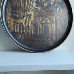 ★★壁掛け (銅製) 飾り皿「イスラム」