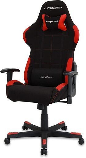 DXRacer (ディーエックスレーサー)  ゲーミングチェア オフィスチェア デラックスレーサー フォーミュラシリーズ Formula スタンダードモデル ファブリック リクライニング テレワーク リモートワーク SOHO DXR-BKN ブラック
