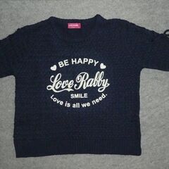 LOVERABBY ラブラビトレーナー毛糸もふもふあったか　150ｃｍ