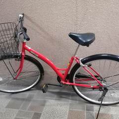 赤い自転車