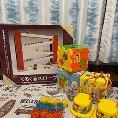 値下げしました‼️ロングセラー☆ニチガンくるくるスロープ☆はこがたキューブパズル☆トイストーリーぽっくりの画像