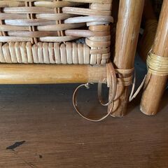 籐　引き出し4段チェスト　ラタン　③の画像