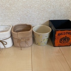 鉢、鉢カバー４個セット