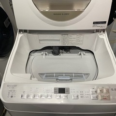 値下げ！！ SHARP 5.5kg 乾燥機能付き洗濯機 ES-TX5B-N 2018年製