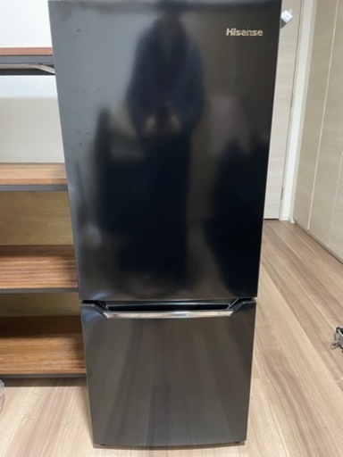 冷蔵庫 幅48cm 150L パールブラック HR-D15CB 2ドア 右開き 自動霜取り コンパクト