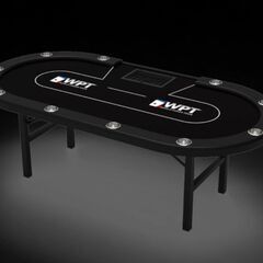 未使用美品本格的ポーカーテーブルカジノテーブル収納可折り畳み式黒...