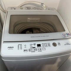 引取り出来る方限定特価！AQUA洗濯機の画像
