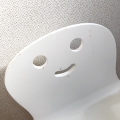 【お取引予定者様決定】子供用椅子　キコリの小イス　ホワイト　中古品の画像