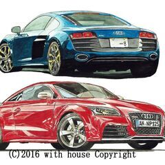 GC-250 アウディTT/R8 限定版画 直筆サイン有 額装済...