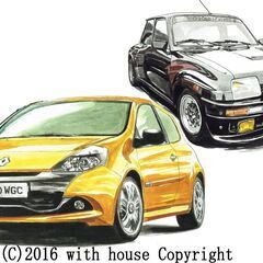 GC-252 ルノーRS/5 GT 限定版画 直筆サイン有 額装...