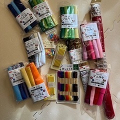 フェルト、刺繍糸など17点セット