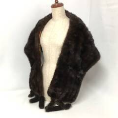 🔷🔶🔷○ut5/42 ファー リアルファー 襟巻き マフラー 毛...