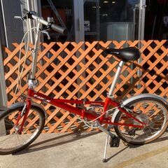 【愛品倶楽部柏店】DAHON ダホン Impulse インパルス 2004年モデル ２０インチ ７段ギア 折りたたみ自転車 赤の画像