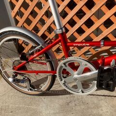 【愛品倶楽部柏店】DAHON ダホン Impulse インパルス 2004年モデル ２０インチ ７段ギア 折りたたみ自転車 赤の画像