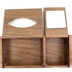 【レガストック川崎本店】【未使用】Juglans sieboldiana ウォールナット ティッシュケースの画像