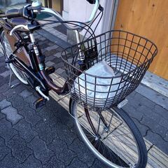 [BRIDGESTONE] Assista(アシスタ)ベーシック 24吋電動アシスト自転車 6.6Ahバッテリー+充電器+キー3本付き(ブラウン)の画像