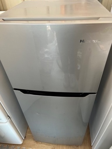 HISENSE2ドア冷蔵庫シルバー