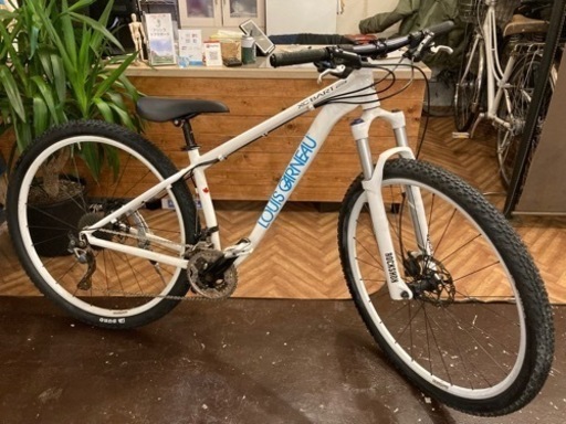 【前後タイヤ・チューブ新品！LOUIS GARNEAU XC BART】3×9速　サスペンション付き29インチマウンテンバイク　白