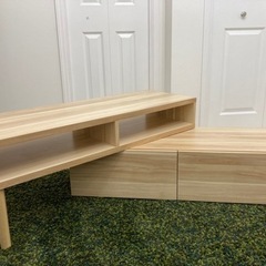 【お譲り先決定済み】テレビ台　引き出し付き　ローボード　enkelの画像