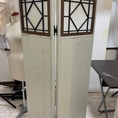 ☆お取引中☆【最終お値下げ】シャビー パーテーション 2枚 衝立 ヴィンテージの画像