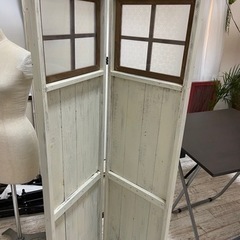 ☆お取引中☆【最終お値下げ】シャビー パーテーション 2枚 衝立 ヴィンテージの画像