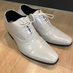 結婚式用　ヒールアップシューズ　7cmアップ　ドレスシューズ