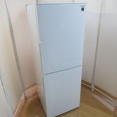 1ヶ月保証/冷蔵庫/2ドア/大型/右開き/ホワイト/使用期間2か月未満/メガフリーザー/大容量/シャープ/SHARP/SJ-PD28F/美品/良品/中古品/JKN4791/
