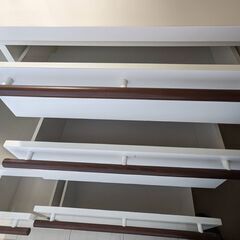 値下げ！【中古】キッチンカウンター　ホワイト　12/21(水)20時終了の画像