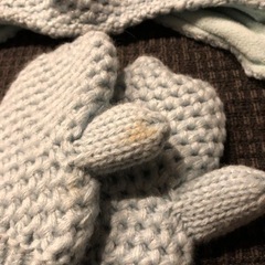 未使用☆52センチ オールドネイビー ニット帽＆手袋の画像