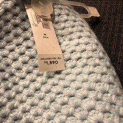 未使用☆52センチ オールドネイビー ニット帽＆手袋の画像