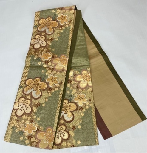 中古美品　振袖用　正絹　六通柄　袋帯　001