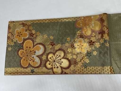 中古美品　振袖用　正絹　六通柄　袋帯　001