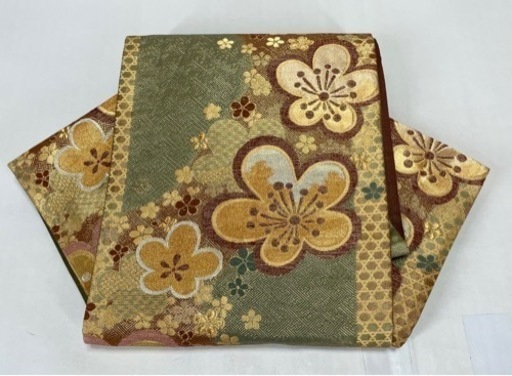 中古美品　振袖用　正絹　六通柄　袋帯　001