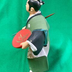 【差し上げます】博多人形　黒田武士　陶器　ケースの画像