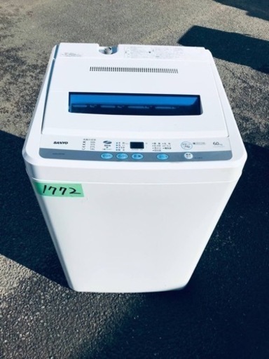 1772番 SANYO✨電気洗濯機✨ASW-60D‼️