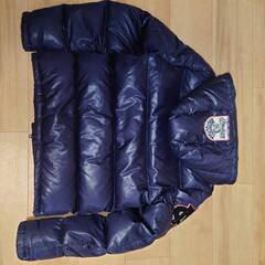 インディアン モーターサイクル　ダウンジャケット　紺　刺繍ワッペン　希少　Mサイズの画像