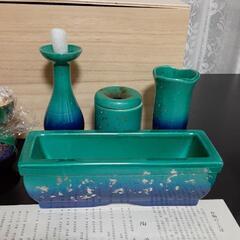 丸谷焼き　燭台セットの画像