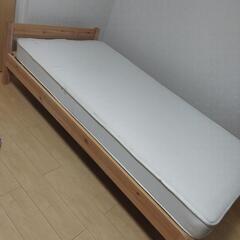無印良品　シングルベッド　マットレス付き