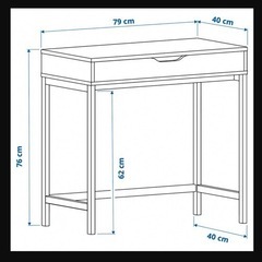 IKEA ALEX アレクス  デスク ホワイトの画像