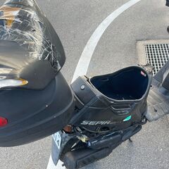 原付50CC ２スト スズキセピアCA1HA　ポンコツ　不動だが12／13まで実働だったマシンの画像