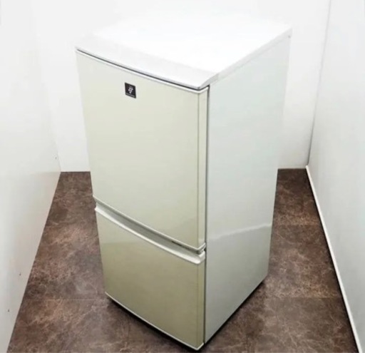 SHARP 2ドア 冷凍 冷蔵庫 137L SJ-PD14T-N プラズマクラスター搭載