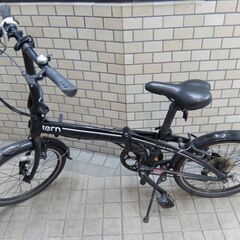折りたたみ自転車☆tern ターン ミニベロ LINK C8 20インチ 8段変速 60601-T6 アルミフレーム Tourney TX ブラック
