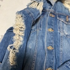 SLY✨完売人気✨ハイダメージデニムジャケット✨Gジャン✨の画像