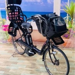 【ジャンク】電動自転車 ブリヂストン 子供乗せ 後輪26インチ