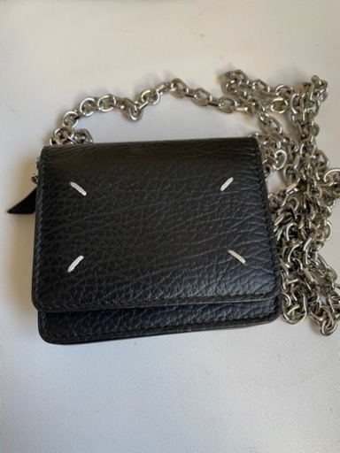 MAISON MARGIELA ブラック スモール チェーンウォレット