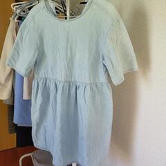 HMかわいいネイビーTシャツ　長め