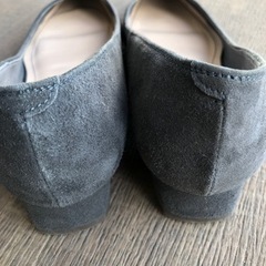 DIANA スエード パンプス　グレー　24cmの画像